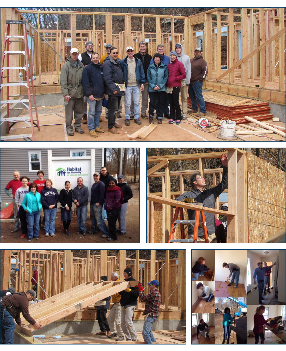 2017 Habitat build team photos